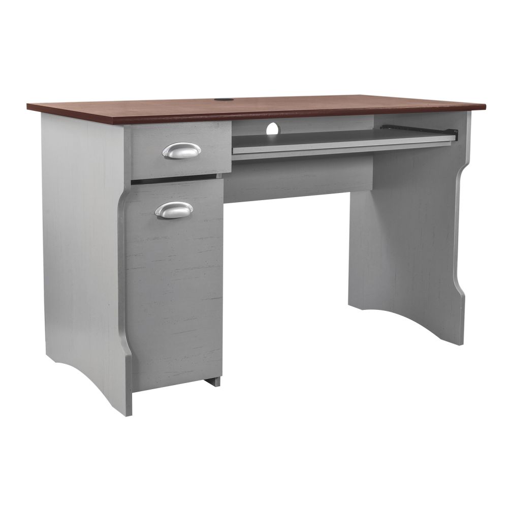 escritorio-vintage-con-cajonera-y-organizador-lateral-bandeja-para-teclado-1467