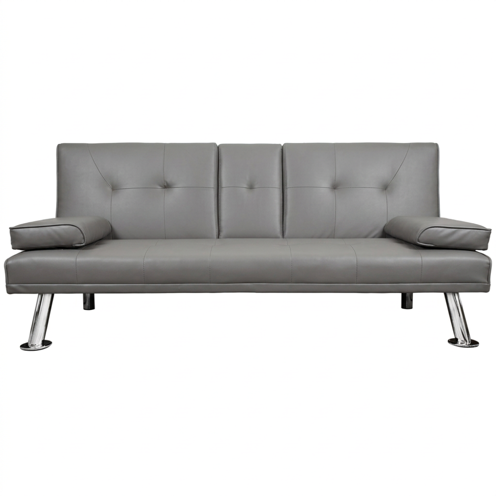 Html Olors Calandria Studio & Living Sofa Cama Segovia Piel Sintetica Color gris ...