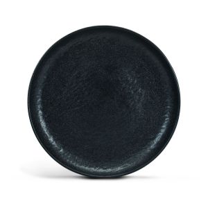 Plato Plano para Banquetes Color Negro 22.3 CM Diametro