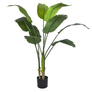 Platanillo Planta Artificial 120 CM con Maceta Base