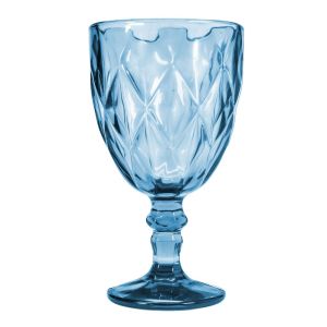 Copa de Vidrio Labrado Vintage cobalto - 340ml