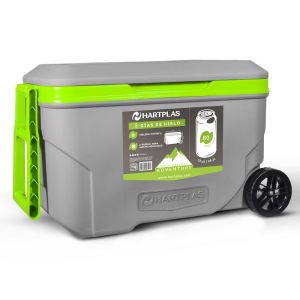 Hielera Grande con Ruedas 80 Latas Modelo Everest Adventure Color Gris Verde