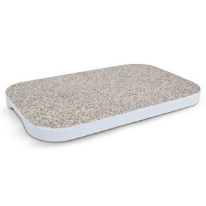 Plato Rectangular Plano Para Sushi Color Beige Texturizado 25.4 x 15.2 CM