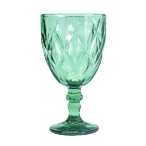 Copa de Vidrio Labrado Vintage esmeralda - 340ml