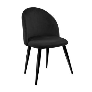 Silla para Comedor Negro Velvet