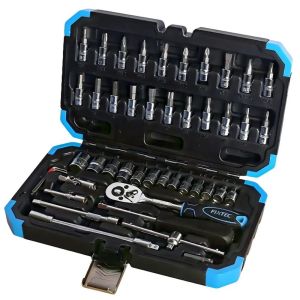 Kit Rach Matraca Herramienta Profesional Auto 46 Pzas