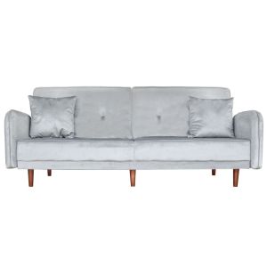 Sofa Cama Modelo Sacramento Gris Tela Velvet