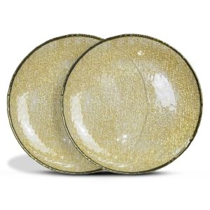 Juego de 2 Platos de Vidrio Modelo Lumina