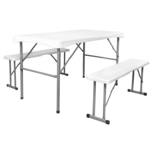 Mesa Pic Nic con 2 Bancas Plegables