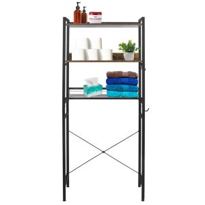Rack Organizador Estante para Baño o Lavanderia color Roble Vintage