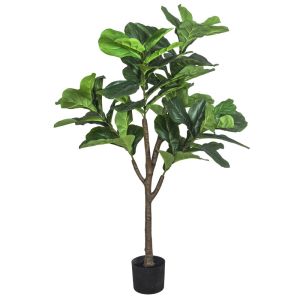 Higuera Lira Planta Artificial 120 CM con Maceta Base