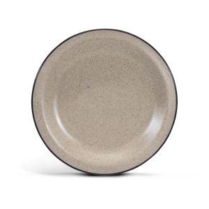 Plato Redondo Para Banquete Color Beige 22.7 CM Diametro