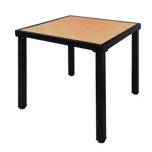 Mesa cuadrada 80x80 marco metalico Madera Sintetica