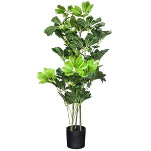 Schefflera Planta Artificial 90 CM con Maceta Base