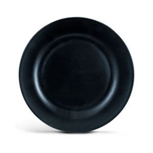 Plato Plano para Banquetes Color Negro 27.8 CM Diametro