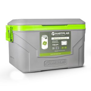 Hielera Grande Portatil 80 Latas Modelo Everest Color Gris Verde