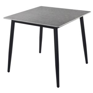 Mesa Cuadrada de Piedra Sintetizada 80x80 cm Marmol Gris