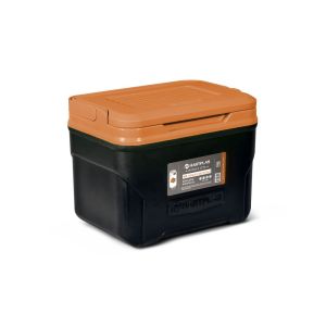 Hielera de Mano Tamaño Pequeña 12 Latas Modelo Izta Color Negro Naranja