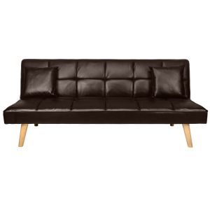 Sofa Cama Modelo Salamanca color Cafe Vinipiel