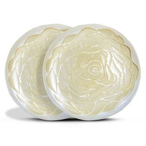 Juego de 2 Platos de Vidrio Modelo Aura