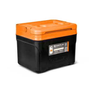 Hielera de Mano Tamaño Mediana 18 Latas Modelo Orizaba Color Negro Naranja