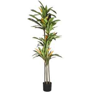 Dracena Artificial 175 CM Decorativa con Maceta Base