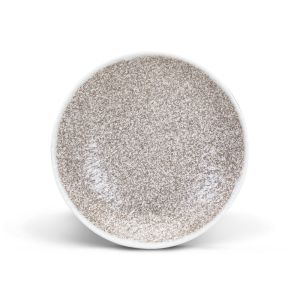 Plato Tazón Para Banquete Color Beige Texturizado 20.2 CM Diametro
