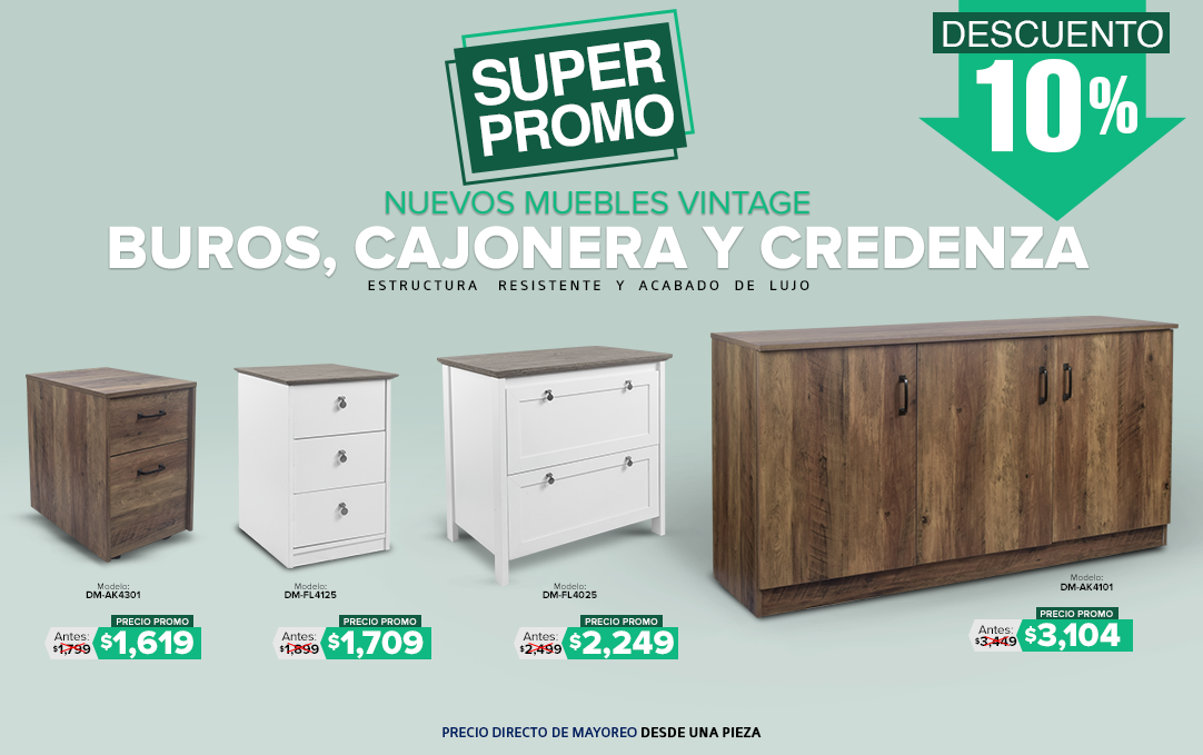 Buros y cajoneras vintage