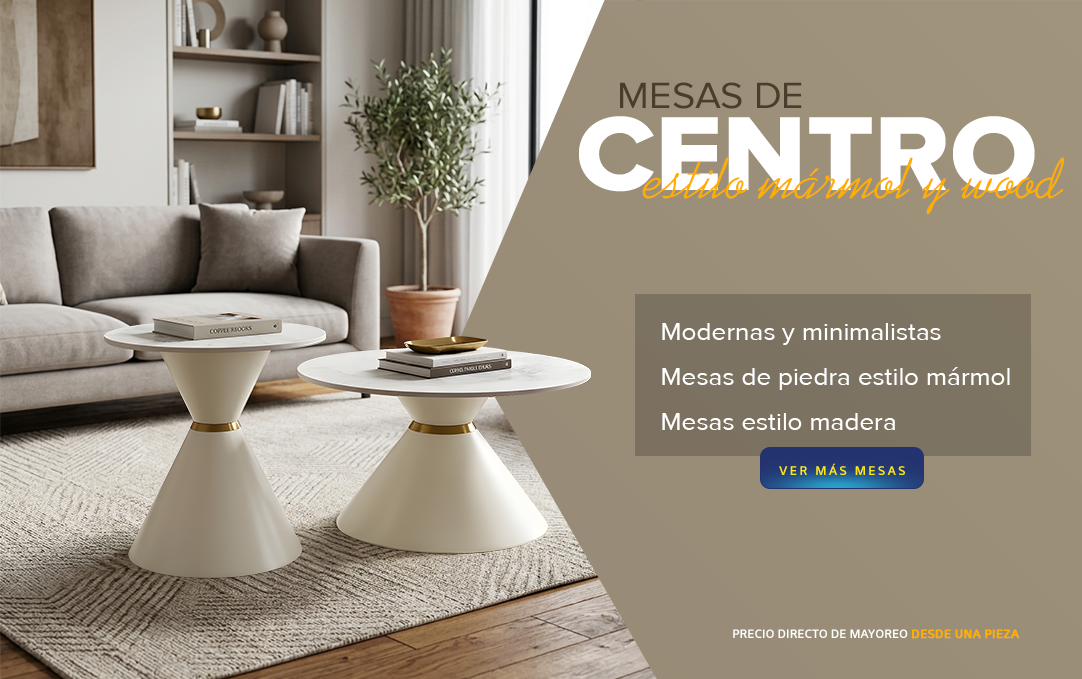 Mesas de piedra centro