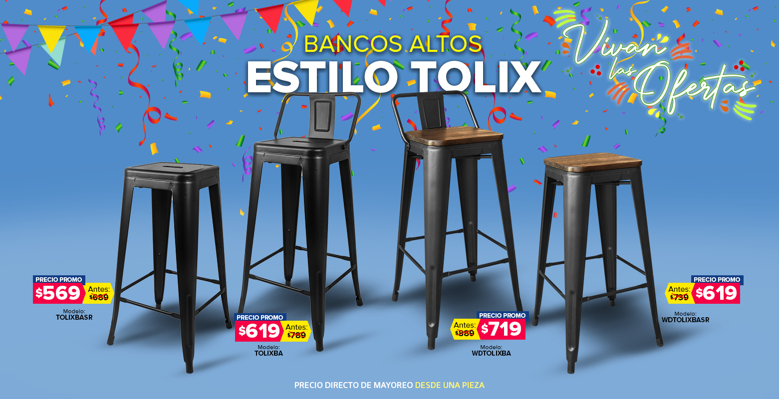 Tolix bancos
