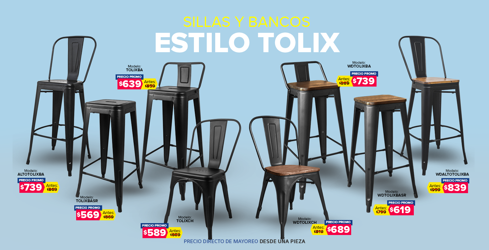 Tolix bancos