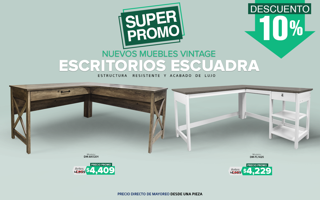 Escritorios escuadra vintage