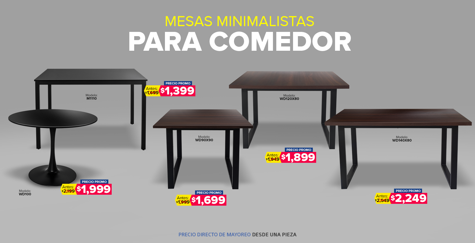Mesas comedor